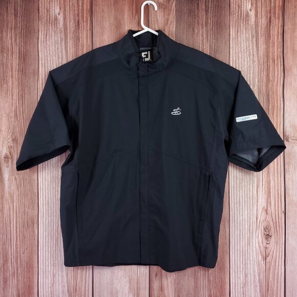 Footjoy FJ Dryjoys Hydrolite Springfield Country Club Golf Mens XL Black Jacket - Picture 4 of 16